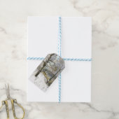 winterbrug cadeaulabel (Met Touw)