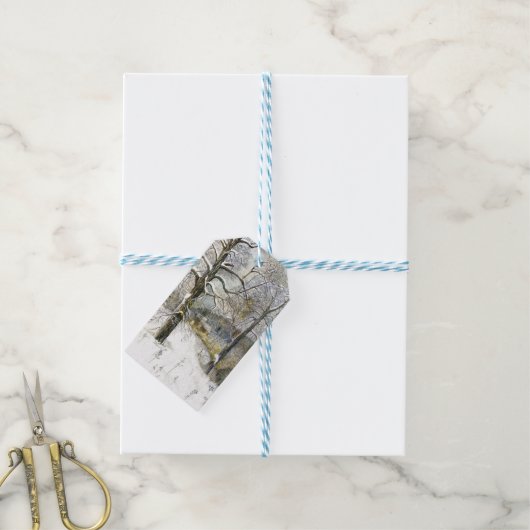winterbrug cadeaulabel (Met Touw)