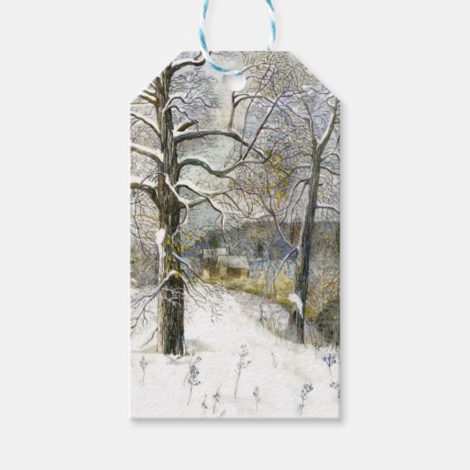 winterbrug cadeaulabel (Voorkant)
