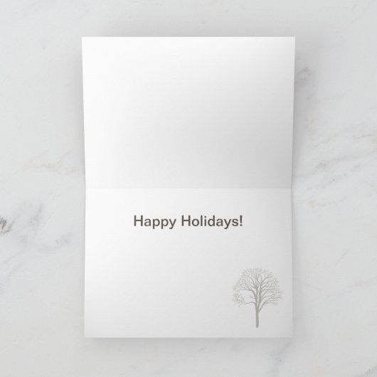 winterbrug feestdagen kaart (Binnen)