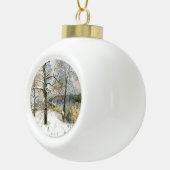 winterbrug keramische bal ornament (Rechts)