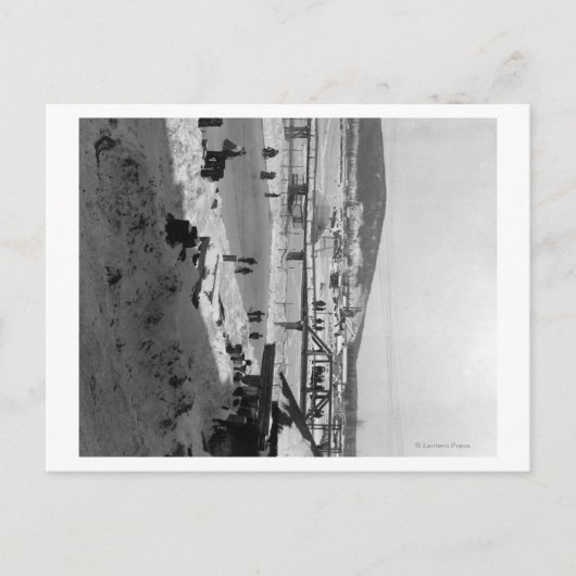 Winterbrug over de rivier bij Fairbanks Briefkaart (Voorkant)