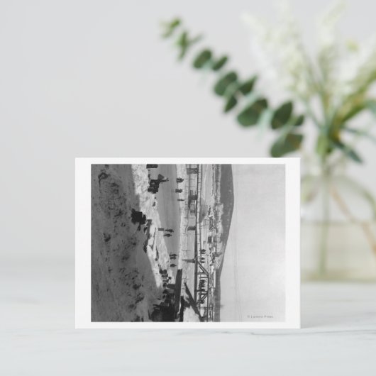 Winterbrug over de rivier bij Fairbanks Briefkaart (Staand voorkant)