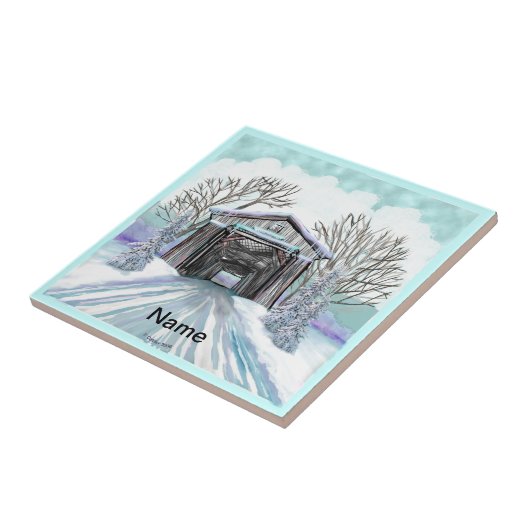 Winterbrug Tegeltje (Zijkant)