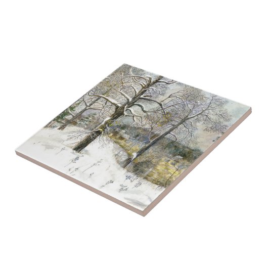 winterbrug tegeltje (Zijkant)