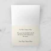 Winterbrug Wenskaart Aangepast of Blank Kaart (Binnen)