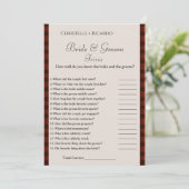 Winterbruid bruidegom trivia vrijgezellenfeest spe aankondiging (Staand voorkant)