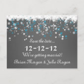 winterbruiloft aankondigingskaart (Voorkant)