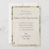 Winterbruiloft, dennenappels zwart Pet Chicadee Kaart (Achterkant)