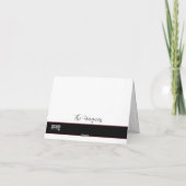 Winterbruiloft Elegante Moderne Inspiratie Bedankkaart (Achterkant)