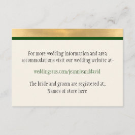 Winterbruiloft Informatiekaartje