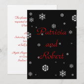 Winterbruiloft Kaart (Voorkant / Achterkant)