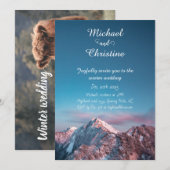 Winterbruiloft Kaart (Voorkant / Achterkant)