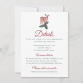 Winterbruiloft - kerstrenrendieren kaart (Voorkant)