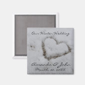 Winterbruiloft Magneet (Voorkant / Achterkant)
