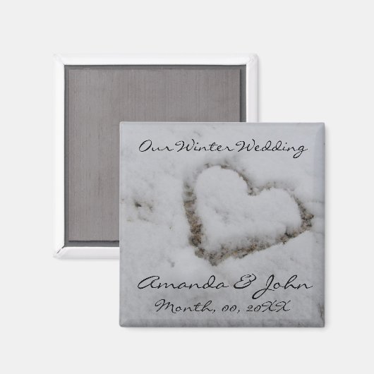 Winterbruiloft Magneet (Voorkant / Achterkant)