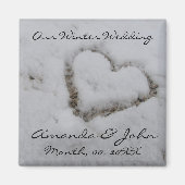 Winterbruiloft Magneet (Voorkant)