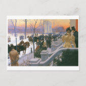 Winterbruiloft op het Washington Square, 1897 Briefkaart (Voorkant)