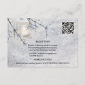 winterbruiloft op sneeuwbalgarnaal informatiekaartje (Achterkant)