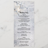 winterbruiloft op sneeuwbalgarnaal programmakaart (Achterkant)