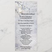 winterbruiloft op sneeuwbalgarnaal programmakaart (Voorkant)