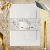 winterbruiloft op sneeuwbalgarnaal uitnodigingen wikkel