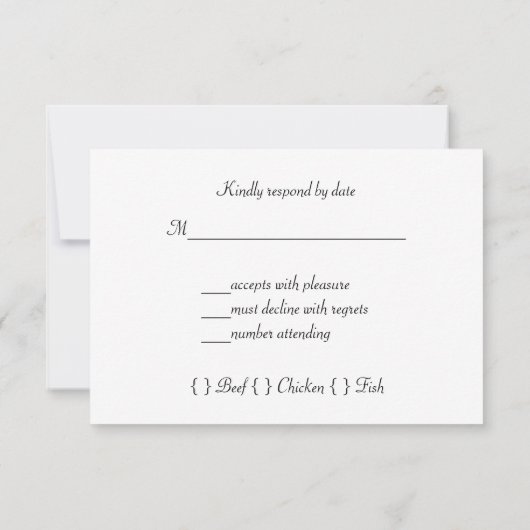 Winterbruiloft, pijnbomen, huwelijksuitnodiging kaart (Achterkant)