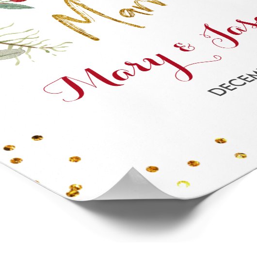 Winterbruiloft Poster (Hoek)