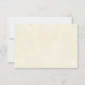 winterbruiloft RSVP-rozen vakantie RSVP Kaartje (Achterkant)