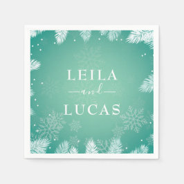 Winterbruiloft Servet