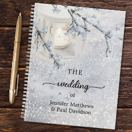 winterbruiloft voor mousserende sneeuw planner