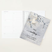 winterbruiloft voor mousserende sneeuw planner (Display)