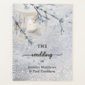 winterbruiloft voor mousserende sneeuw planner (Voorkant)
