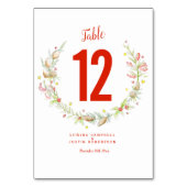 Winterbruiloft waterverf pijnboombessen kaart (Voorkant)