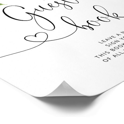 Winterbruin Guest-boek Poster (Hoek)