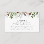 Winterbruin recept voor bruin informatiekaartje (Voorkant)