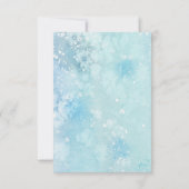 Winterbruinsneeuwbomen RSVP-kaart Kaart (Achterkant)