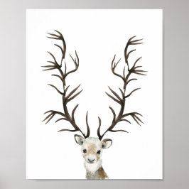 Winterbuck of doe-het-zelfindexpresboom poster