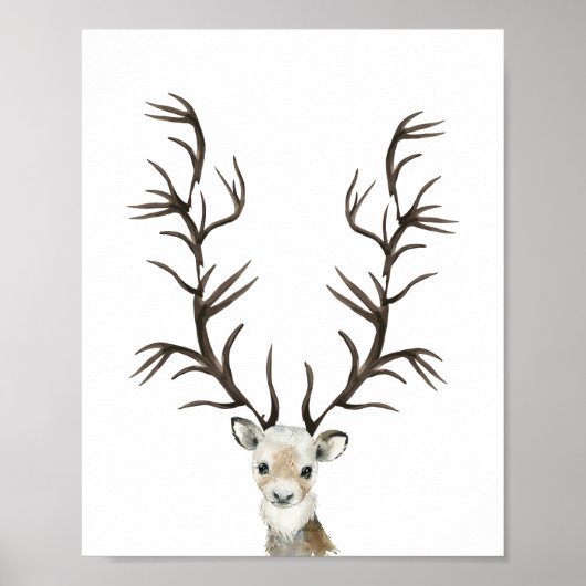 Winterbuck of doe-het-zelfindexpresboom poster (Voorkant)