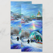 Wintercarnaval Bladwijzer Menu (Voorkant / Achterkant)