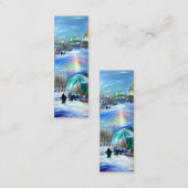 Wintercarnaval Bladwijzer Mini Visitekaartje (Voorkant / Achterkant)