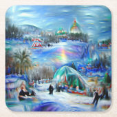 Wintercarnaval Kartonnen Onderzetters (Voorkant)