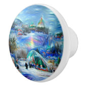 Wintercarnaval Keramische Knop (Rechts)