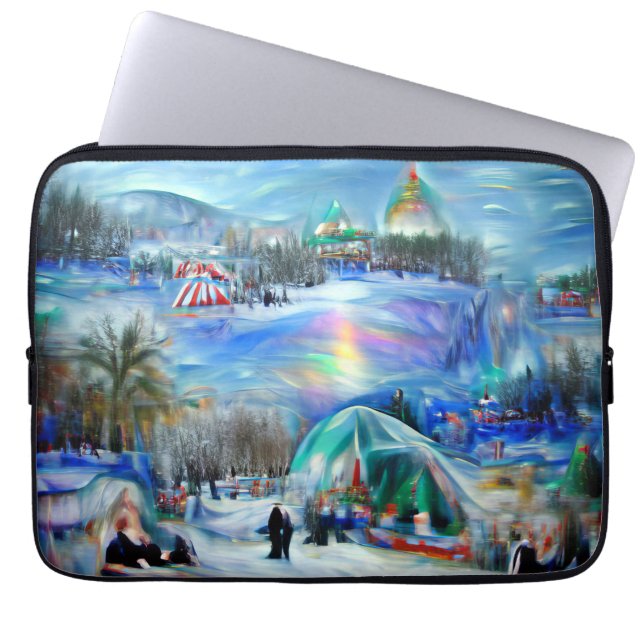 Wintercarnaval Laptop Sleeve (Voorkant)