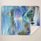 Wintercarnaval Sherpa Deken (Voorkant (horizontaal))