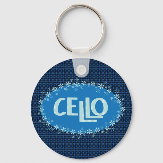 wintercello sleutelhanger (Voorkant)