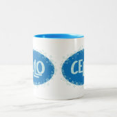 wintercello tweekleurige koffiemok (Center)