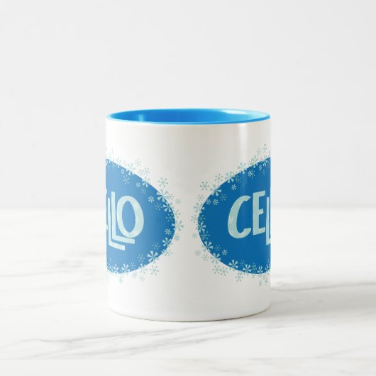wintercello tweekleurige koffiemok (Center)