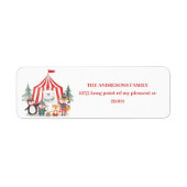 Wintercircus bosdieren etiket (Voorkant)