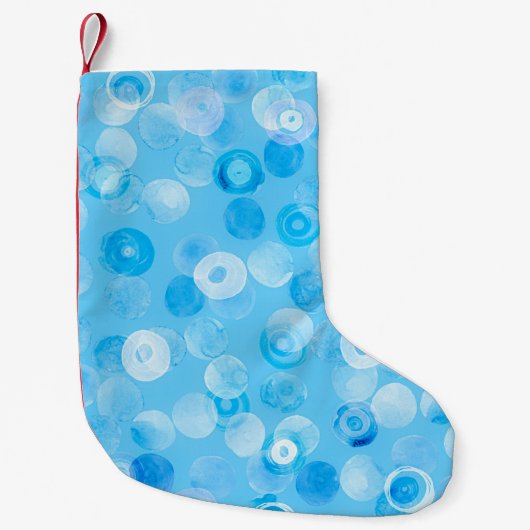 Wintercirkels: Abstracte stippen. Kleine Kerstsok (Voorkant)